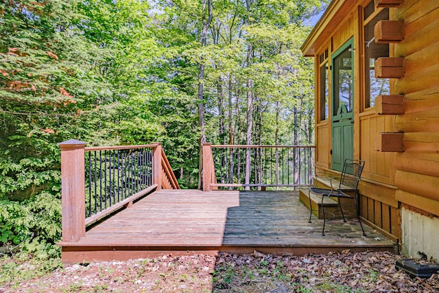 11 Goss Pond Rd, Bethel, ME 04217 - view of deck