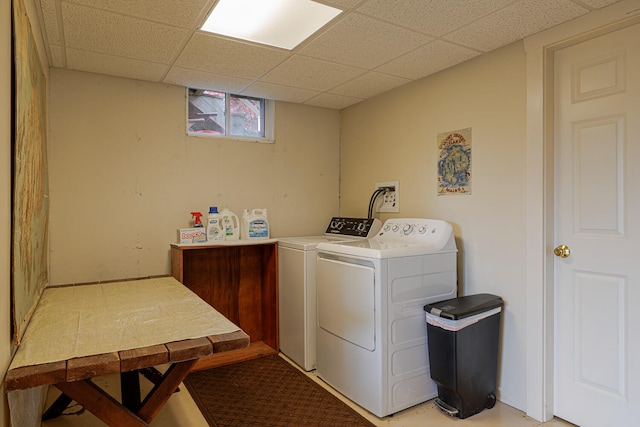 laundry room featuring washer and dryer