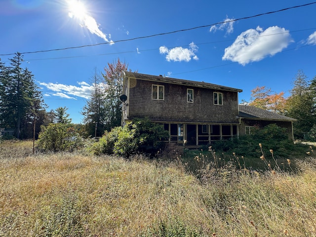 view of rear view of property