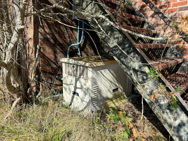 exterior details featuring central AC unit