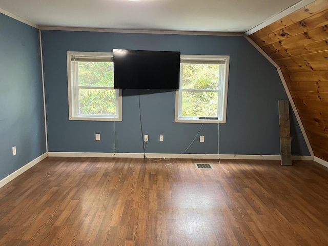 473 Wolfboro Rd, Stetson, ME 04488 - additional living space with a wealth of natural light, visible vents, wood finished floors, and baseboards
