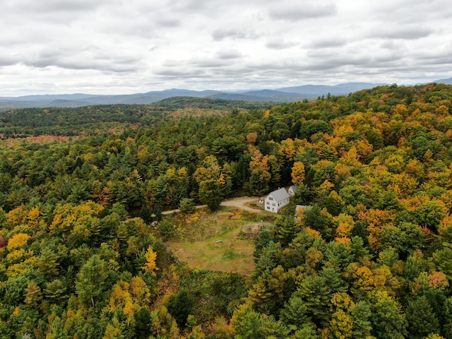 aerial view featuring a mountain view