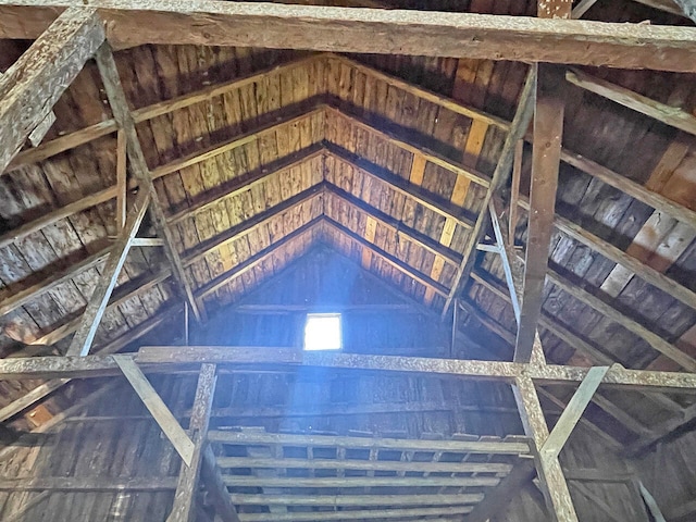 view of attic