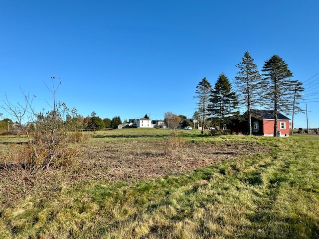 view of yard featuring a rural view