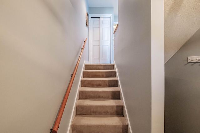 stairway with carpet