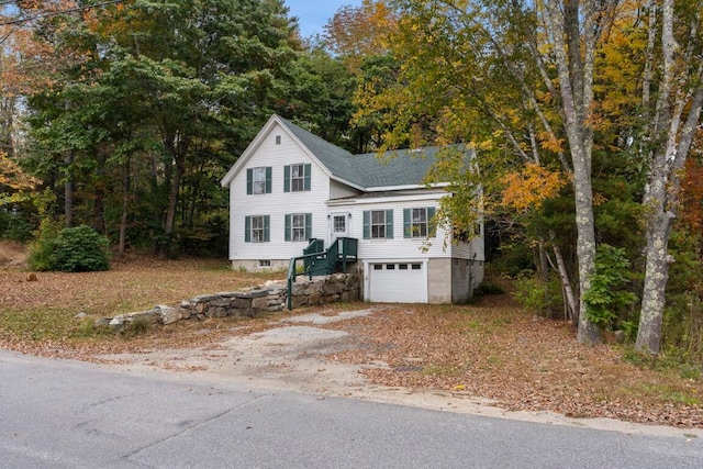 front of property featuring a garage