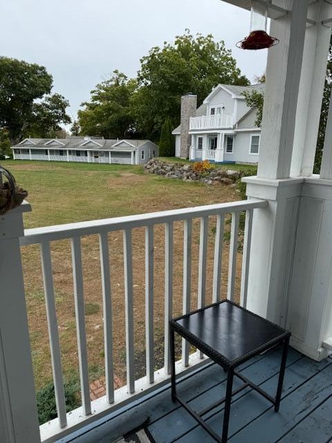 balcony with covered porch