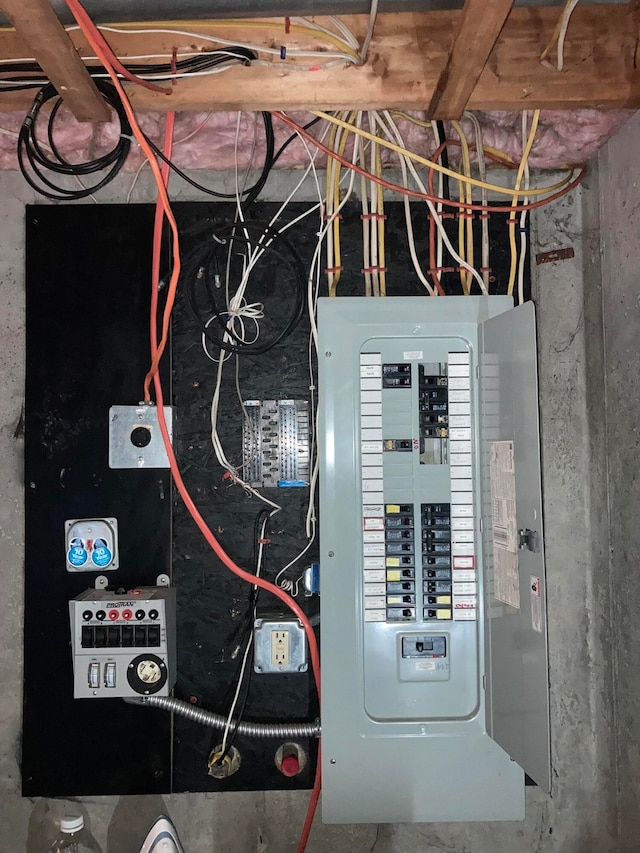 utility room with electric panel