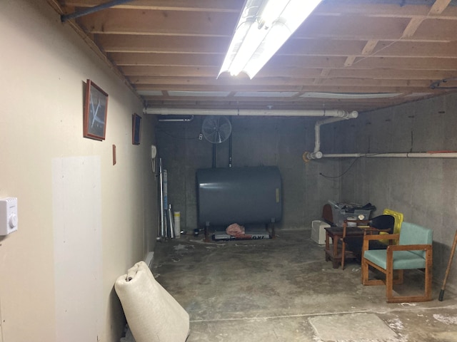 view of basement