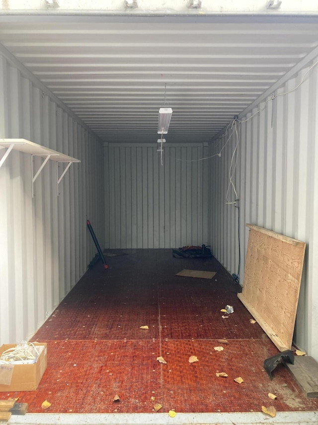 view of storage area