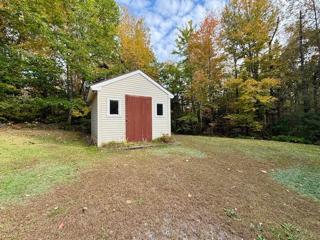 view of outbuilding