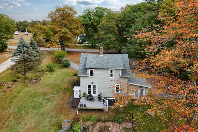 459 Durham Rd, Brunswick, ME 04011 - view from above of property