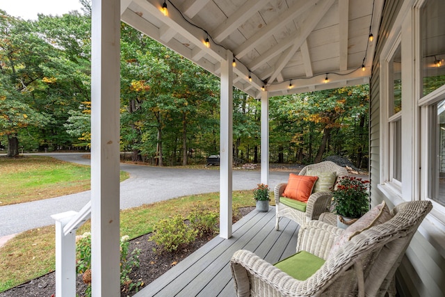 459 Durham Rd, Brunswick, ME 04011 - wooden deck with a porch