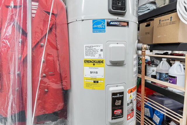 459 Durham Rd, Brunswick, ME 04011 - utility room with electric water heater