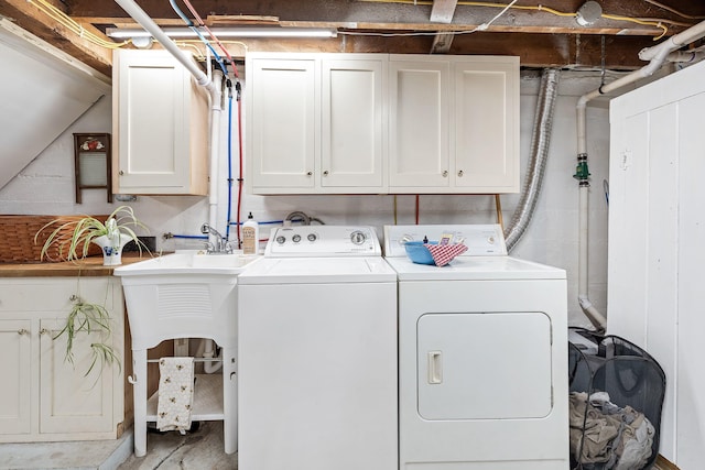 459 Durham Rd, Brunswick, ME 04011 - washroom with separate washer and dryer and cabinet space