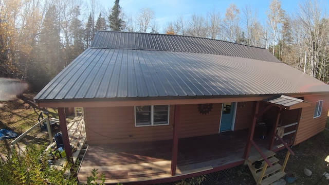 view of rear view of property