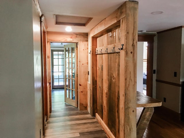 552 Egypt Rd, Alna, ME 04535 - hall with wood finished floors