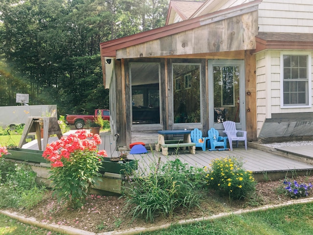 552 Egypt Rd, Alna, ME 04535 - exterior space with a sunroom