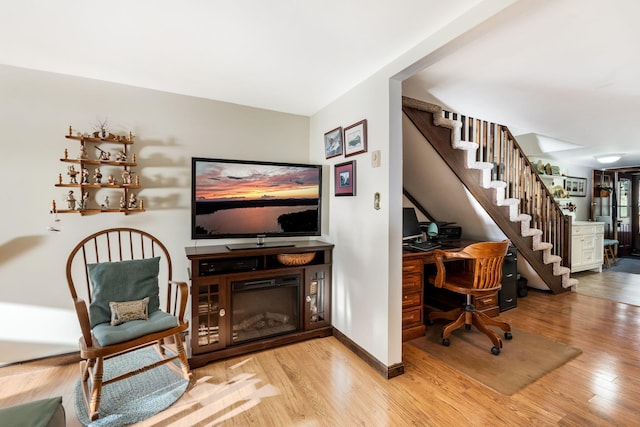 interior space featuring light hardwood / wood-style flooring