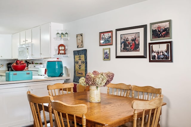 view of dining space