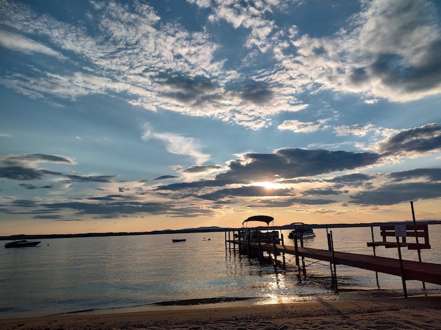 1112 Roosevelt Trl Unit 8, Windham, ME 04062 - dock area featuring a water view