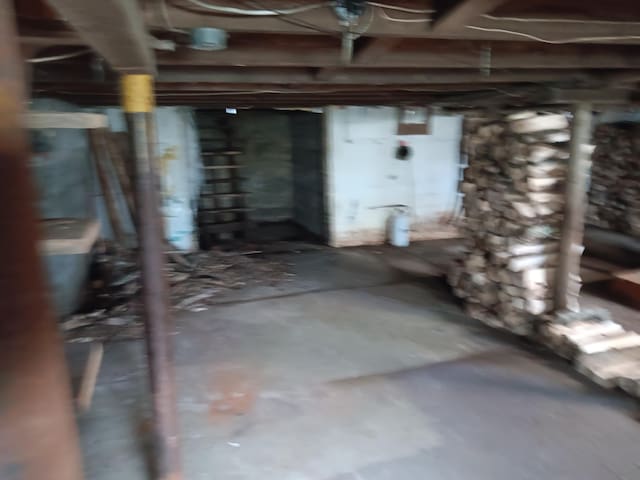 view of basement