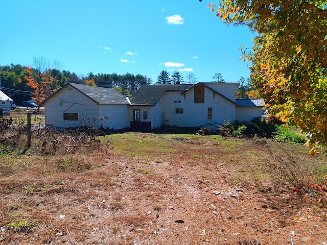 view of back of property