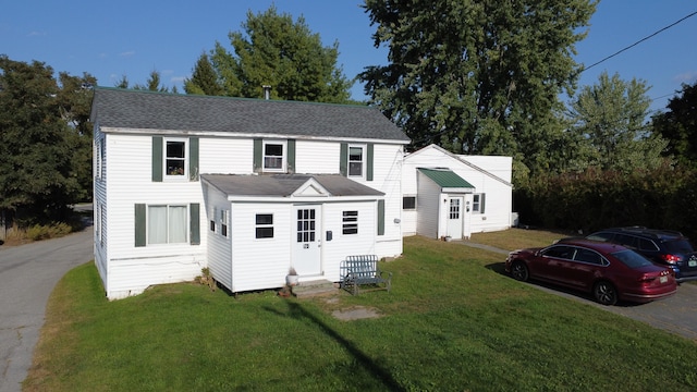 view of property with a front yard