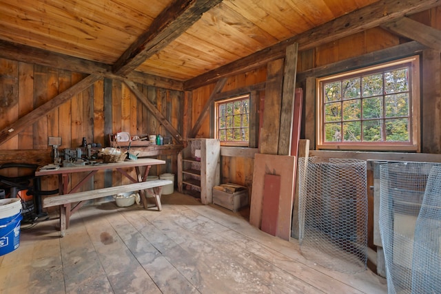 view of storage room