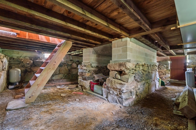 view of attic