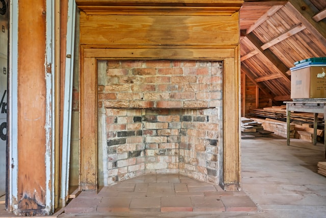 view of attic