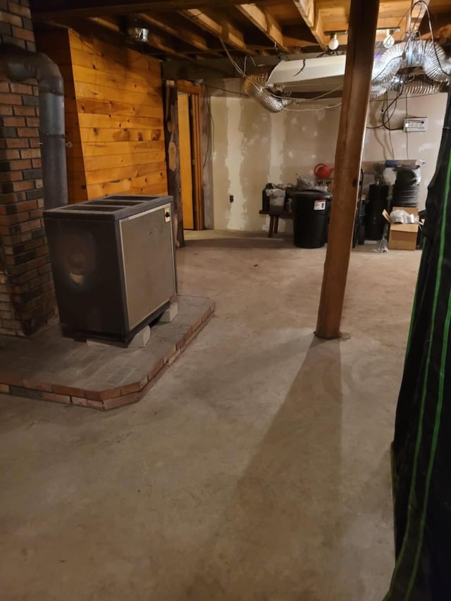 view of basement