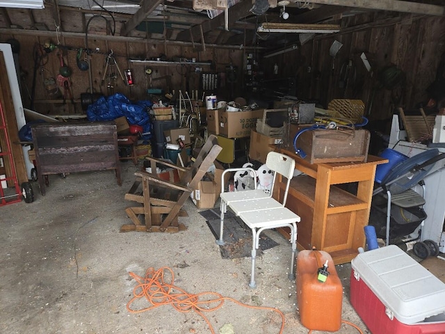 view of storage area