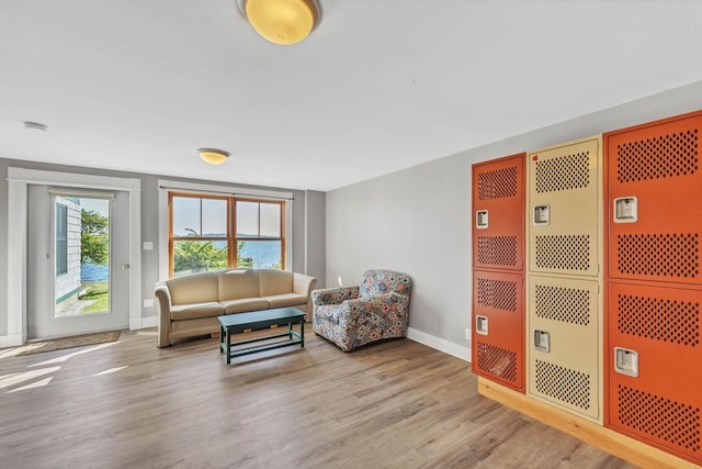 65 Grange Hall Rd, Sullivan, ME 04664 - living area featuring baseboards and wood finished floors