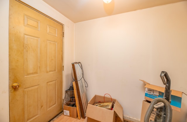 interior space featuring light hardwood / wood-style floors