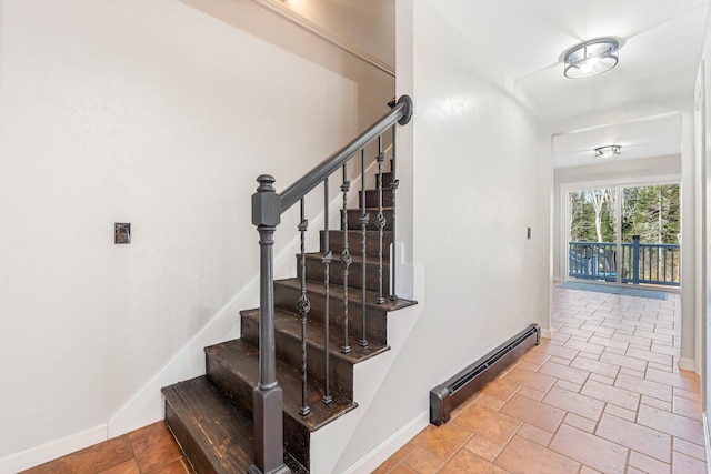 49 Balsam Dr, Waldoboro, ME 04572 - stairway with a baseboard heating unit