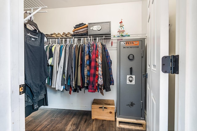 49 Balsam Dr, Waldoboro, ME 04572 - walk in closet with dark wood-type flooring