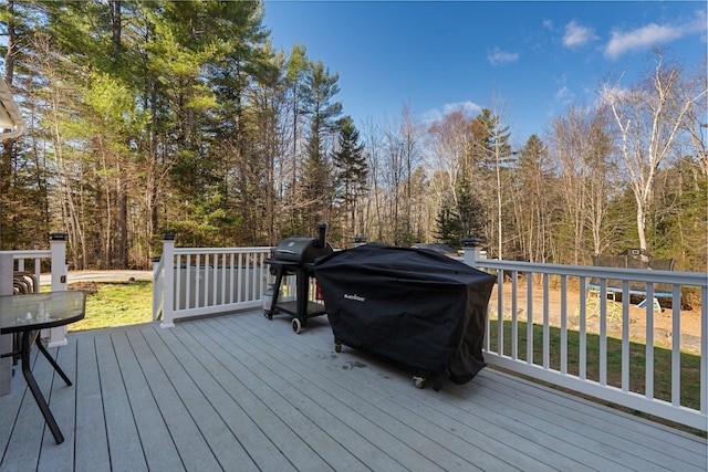 49 Balsam Dr, Waldoboro, ME 04572 - deck with area for grilling