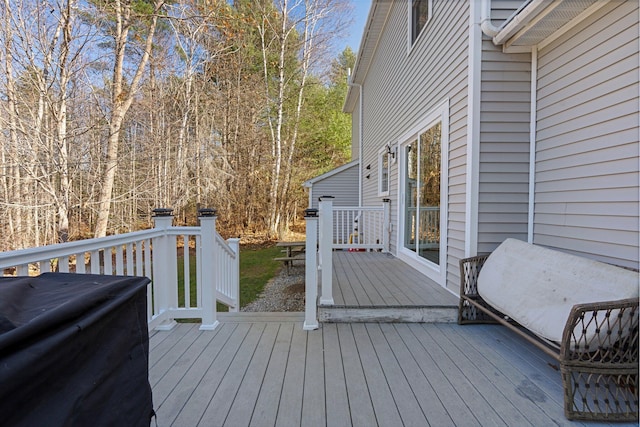 49 Balsam Dr, Waldoboro, ME 04572 - view of wooden deck