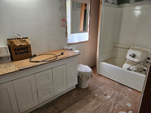 bathroom with  shower combination and vanity