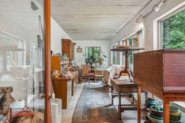 view of sunroom
