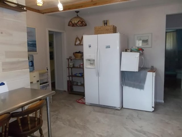 kitchen with white appliances