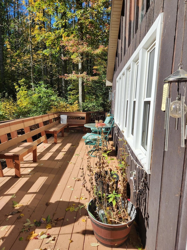 view of wooden terrace