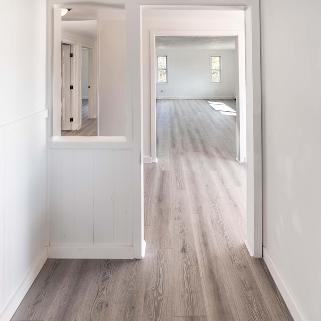 954 Mason Bay Rd, Jonesport, ME 04649 - hallway with wood finished floors and baseboards