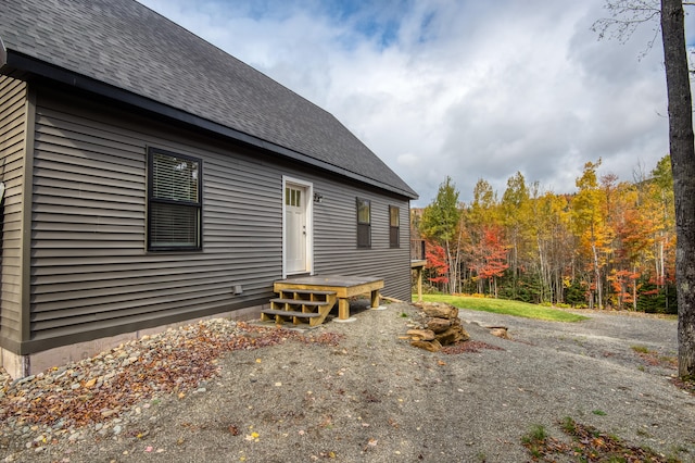 view of rear view of property