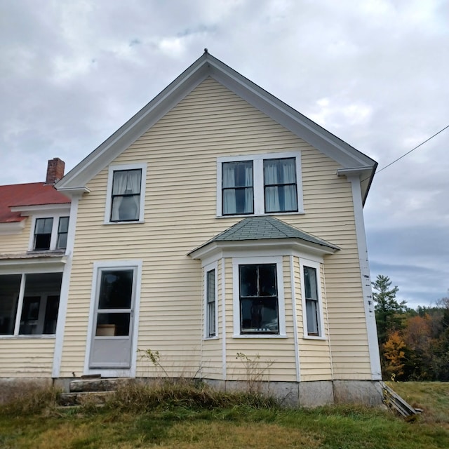 view of rear view of property