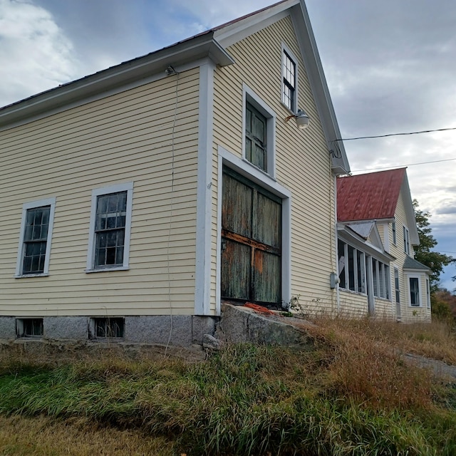 view of side of property