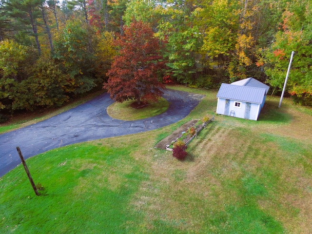 468 Curtis Rd, Swanville, ME 04915 - drone / aerial view with a wooded view