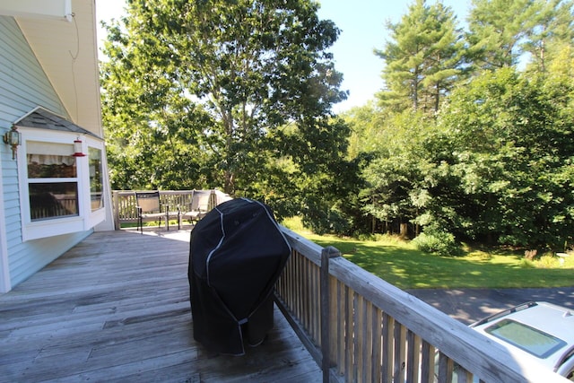 468 Curtis Rd, Swanville, ME 04915 - deck featuring a lawn