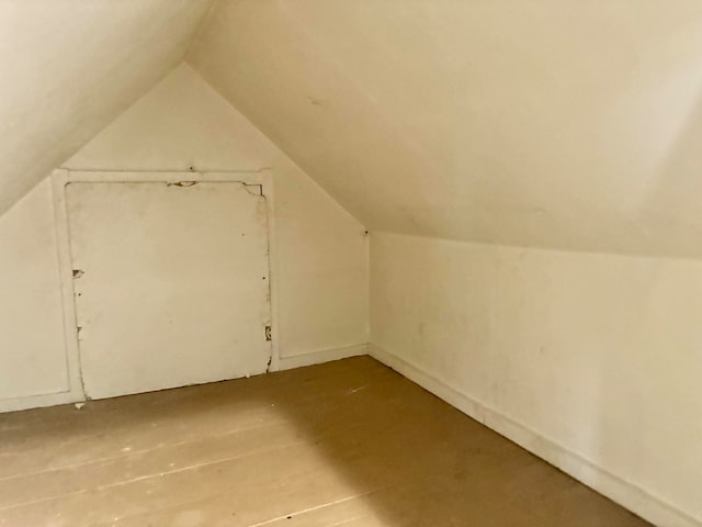 bonus room with lofted ceiling